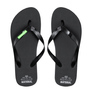 Tira externa do chinelo esquerdo