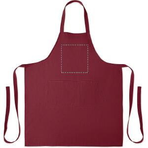 Front above pocket