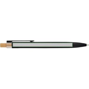 Ao lado do clip, escrita canhoto