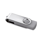 Pens USB personalizadas baratas de borracha com várias cores Techmate cor cinzento