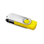 Pens USB personalizadas baratas de borracha com várias cores Techmate cor amarelo