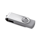 Pens USB personalizadas baratas de borracha com várias cores Techmate cor cinzento-escuro