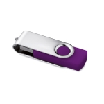 Pens USB personalizadas baratas de borracha com várias cores Techmate cor violeta
