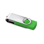 Pens USB personalizadas baratas de borracha com várias cores Techmate cor verde-claro