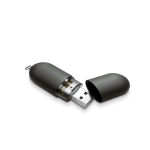 Pens USB promocionais económicas, forma de cápsula Infocap cor preto