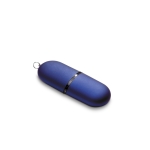 Pens USB promocionais económicas, forma de cápsula Infocap cor azul