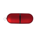 Pens USB promocionais económicas, forma de cápsula Infocap cor vermelho