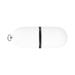 Pens USB promocionais económicas, forma de cápsula Infocap cor branco