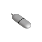 Pens USB promocionais económicas, forma de cápsula Infocap cor prateado