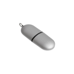 Pens USB promocionais económicas, forma de cápsula Infocap cor prateado