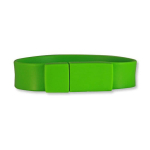 Pulseiras USB personalizadas para publicidade de silicone USB Clássica cor verde