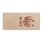 Pen USB ecológica de madeira personalizada plana USB Madeira Plana cor madeira clara