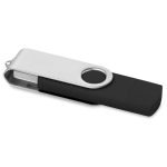 Pens USB corporativas alongadas conector telemóvel Techmate OTG cor preto
