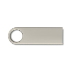 Elegantes pens USB personalizadas com pega redonda Compacto Round cor prateado