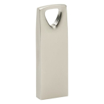 Pen drive de metal moderna com pega triangular Compacto Triangle cor prateado mate