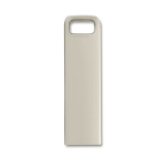 Pen USB com logo gravado compacta de metal barato Compacto Slim cor prateado