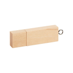 Clássica pen USB com estrutura de madeira com logótipo USB Ecológica cor madeira clara