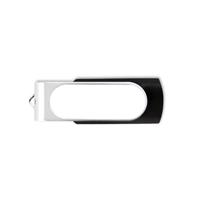 Pen personalizada com gota de resina e clipe giratório Techmate Relief cor preto
