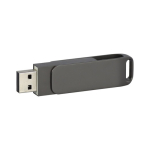 Pen drive com corpo e clipe metálicos para personalizar Metalgyr cor titânio