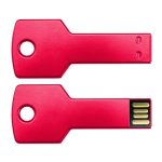 Pen USB metálica em forma de chave com ligação 3.0 Chave USB 3.0 cor vermelho