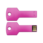 Pen USB metálica em forma de chave com ligação 3.0 Chave USB 3.0 cor fúcsia