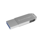 Pen USB personalizada com ligações 3.0 e tipo C USB Dual Twist 3.0 cor prateado