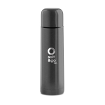 Termo personalizado económico de aço em cores vivas 500ml Colors cor titânio vista principal
