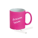 Canecas publicitárias com acabamento néon mate de 350ml Neon cor fúcsia imagem com logo 4
