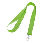 Lanyard personalizado barato de 2 cm com fecho mosquetão BasicStyle cor verde-claro