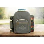 Elegante mochila de piquenique com manta e utensílios Garden Park cor castanho segunda vista conjunto 2