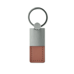 Porta-chaves personalizados de couro e metal na parte superior Deluxe