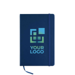Cadernos personalizados baratos de cor viva, folhas A5 lisas Sketch cor azul vista principal