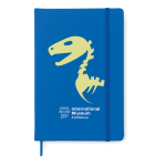 Cadernos personalizados baratos de cor viva, folhas A5 lisas Sketch cor azul real vista principal