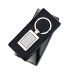 Porta-chaves personalizáveis cromados, prateado brilhante Chrome cor prateado brilhante segunda vista