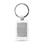 Porta-chaves personalizáveis cromados, prateado brilhante Chrome cor prateado brilhante terceira vista