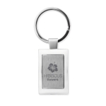 Porta-chaves personalizáveis cromados, prateado brilhante Chrome cor prateado brilhante vista principal terceira vista