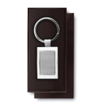 Porta-chaves personalizáveis cromados, prateado brilhante Chrome cor prateado brilhante quinta vista