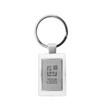 Porta-chaves personalizáveis cromados, prateado brilhante Chrome vista principal