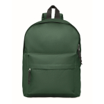 Mochilas personalizáveis de poliéster 600D School Color cor verde-escuro