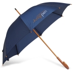 Guarda-chuva de poliester 190T com cabo em madeira ø103 Basic Manual cor azul vista principal