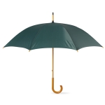 Guarda-chuva de poliester 190T com cabo em madeira ø103 Basic Manual cor verde