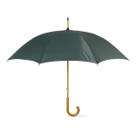 Guarda-chuva de poliester 190T com cabo em madeira ø103 Basic Manual cor verde terceira vista