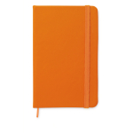 Caderno promocional barato colorido, folhas A5 pautadas cor cor-de-laranja