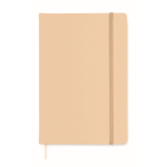 Caderno promocional barato colorido, folhas A5 pautadas segunda vista