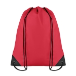 Mochilas de cordão personalizadas de poliéster 190T Urban cor vermelho