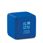Cubo anti-stress personalizado com logo para publicidade ZenCube cor azul vista principal