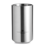 Elegante refrigerador em forma cilíndrica de aço para empresas Luxe cor prateado mate vista principal