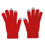Luvas tácteis baratas para telemóveis Touch cor vermelho