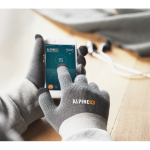 Luvas tácteis baratas para telemóveis Touch cor cinzento quinta vista conjunto 2