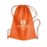Mochilas publicitárias de cordão de non-woven 80 g/m² Basic cor cor-de-laranja vista principal
